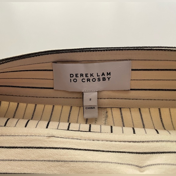 Derek Lam Crosby Striped Double-Breasted Mini Skirt Buttons Size 2 - Picture 5 of 10